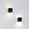 Modern Square Outdoor Wall Lamp, Waterproof Aluminum Black White Gray Porch Lighting Fixture
