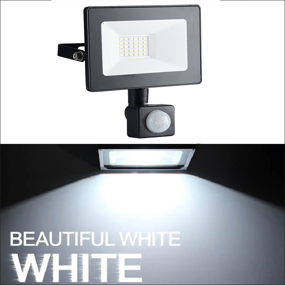 Waterproof LED Spotlight for Garden, Outdoor Sensor Floodlight Wall Light for Courtyard, Security Lighting