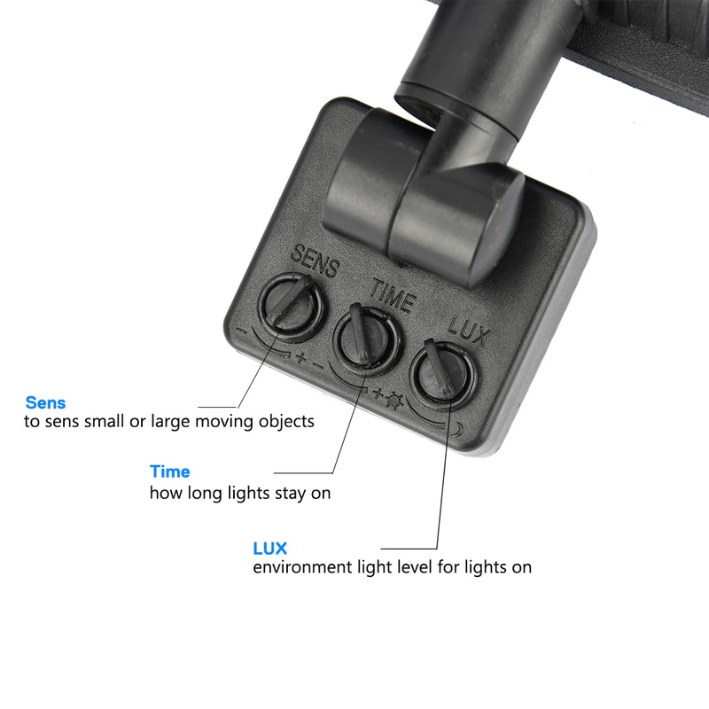 Waterproof LED Spotlight for Garden, Outdoor Sensor Floodlight Wall Light for Courtyard, Security Lighting