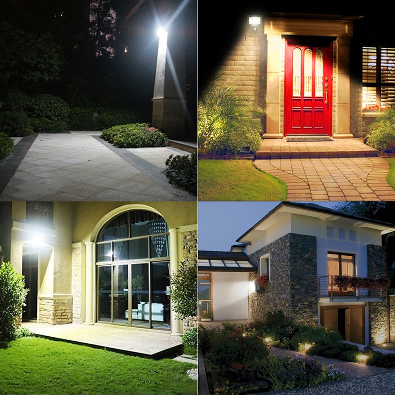 Waterproof LED Spotlight for Garden, Outdoor Sensor Floodlight Wall Light for Courtyard, Security Lighting