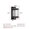 Exterior Wall Lighting, Waterproof Metal Wall Lamp for Villa, Hotel, Porch