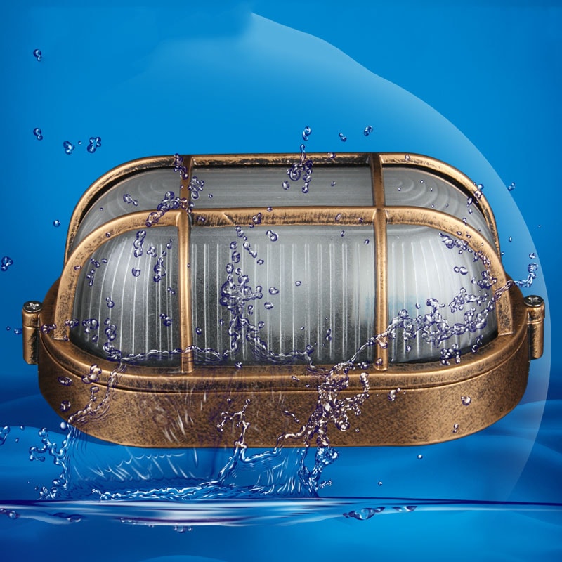 Vintage Waterproof Ceiling Lamp, Explosion-proof Outdoor Wall Light, Outdoor Porch Lighting