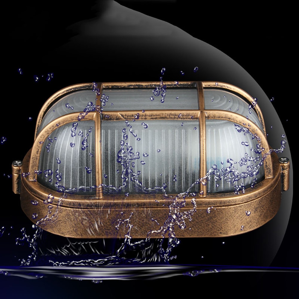 Vintage Waterproof Ceiling Lamp, Explosion-proof Outdoor Wall Light, Outdoor Porch Lighting