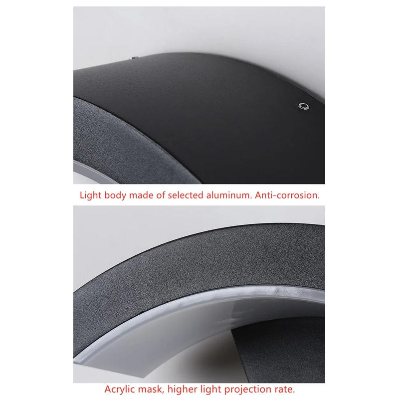 Waterproof Outdoor PIR Motion Sensor Lamp Intelligent Induction Wall Light For Porch 3