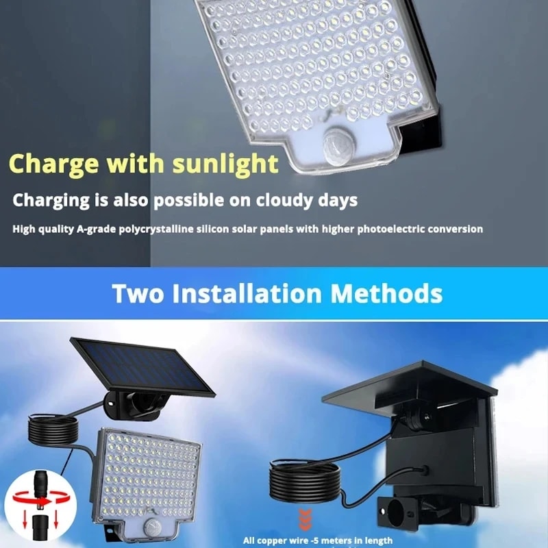 Human Body Sensing Street Lights Waterproof Split Type Wall Lights Garage Courtyard Lighting Super 4