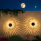 LED Solar Lights for Garden, Fence Lights with Cut-Out Design for Outdoor Wall and Step Illumination
