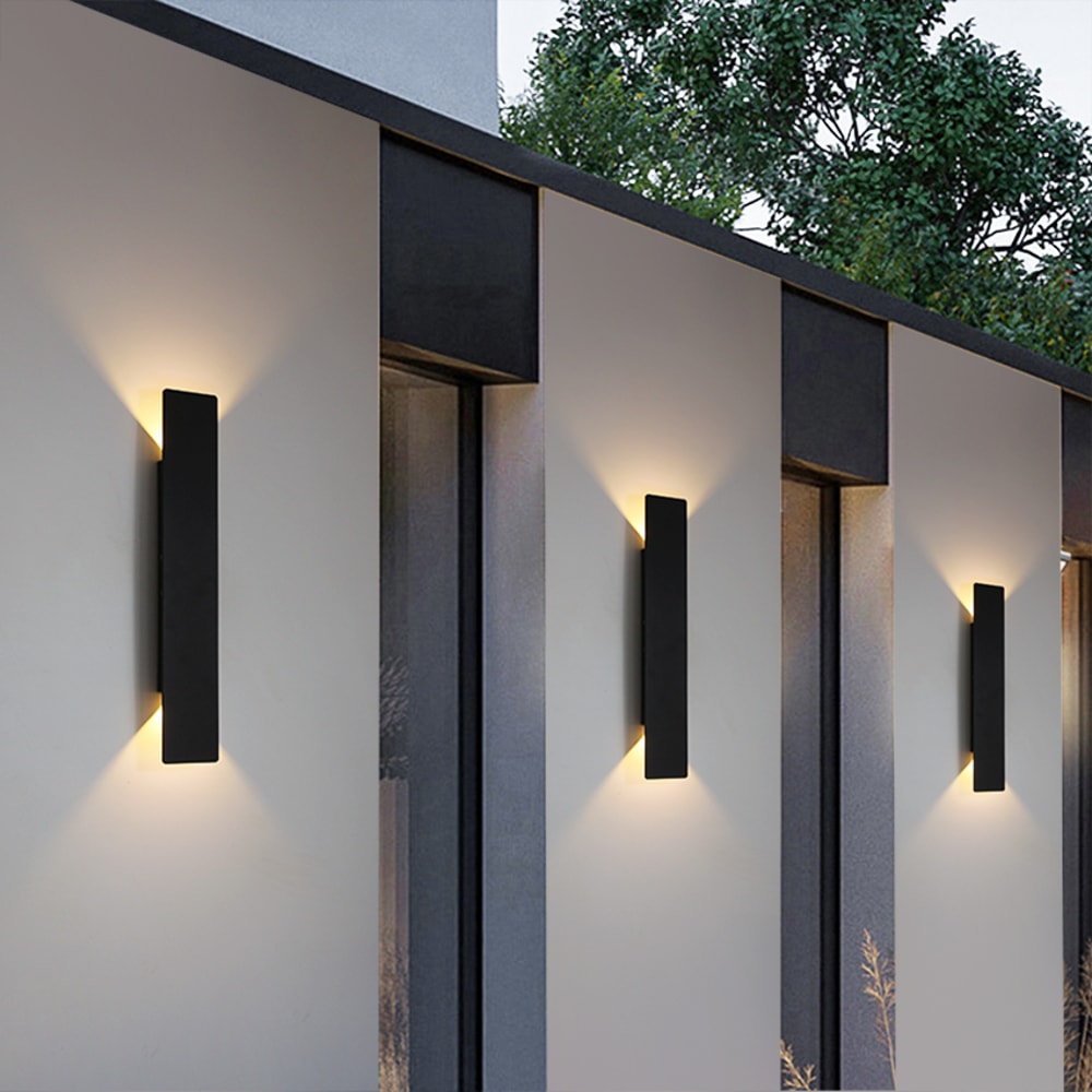 LED Wall Light, Waterproof Outdoor Up Down Wall Lamp, Aluminum Decorated Wall Sconce