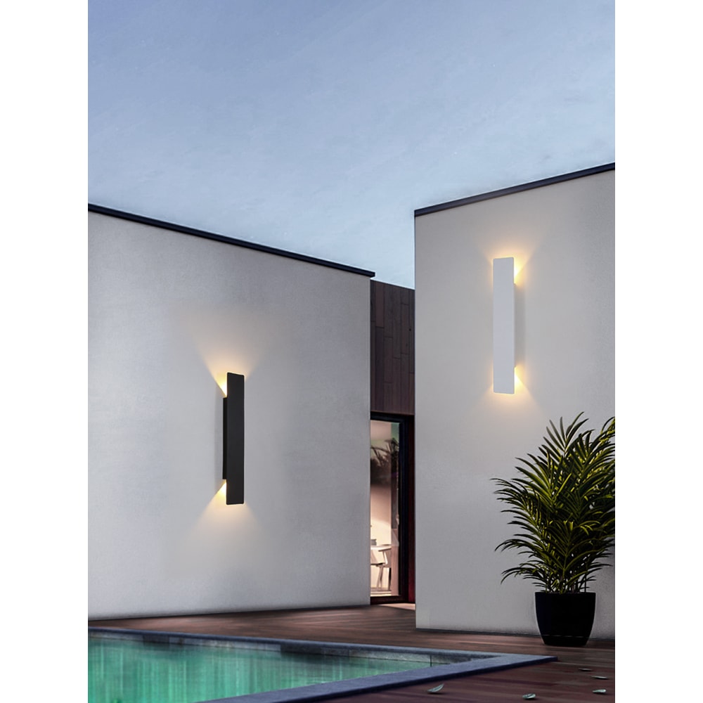 LED Wall Light, Waterproof Outdoor Up Down Wall Lamp, Aluminum Decorated Wall Sconce