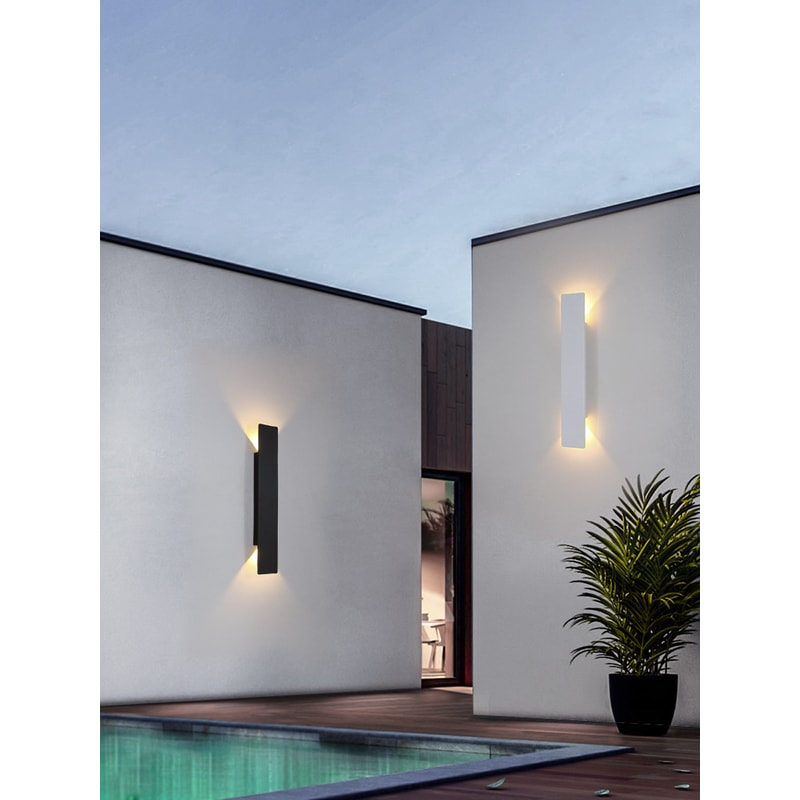 LED Wall Light, Waterproof Outdoor Up Down Wall Lamp, Aluminum Decorated Wall Sconce