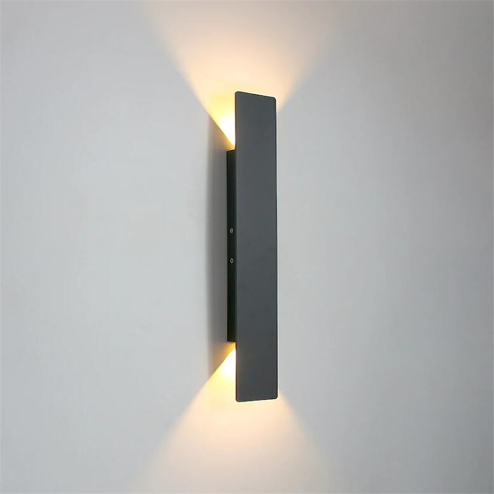 LED Wall Light, Waterproof Outdoor Up Down Wall Lamp, Aluminum Decorated Wall Sconce