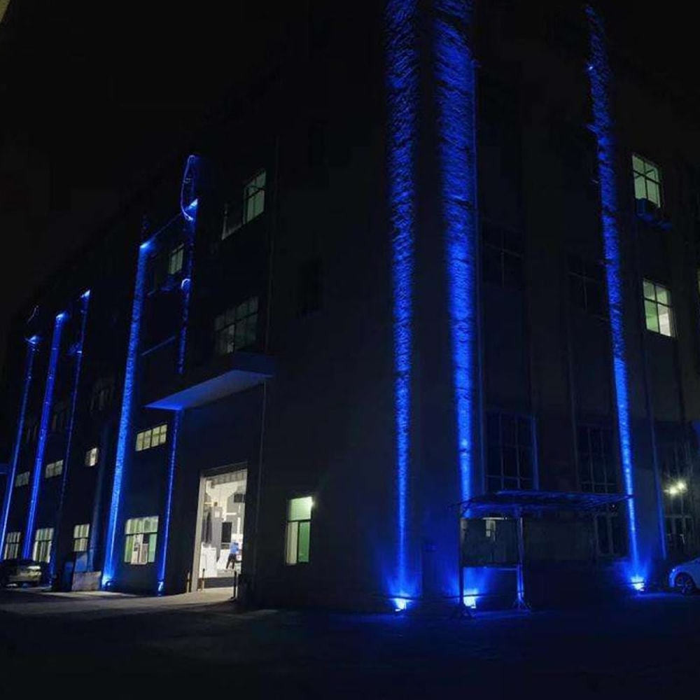 RGB Landscape Lighting, Waterproof One Beam Light, Red Green Blue Wall Light