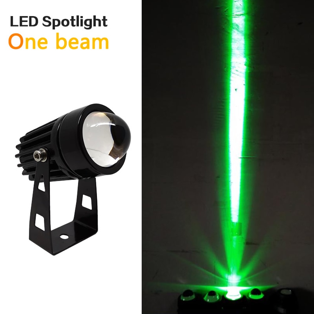 RGB Landscape Lighting, Waterproof One Beam Light, Red Green Blue Wall Light