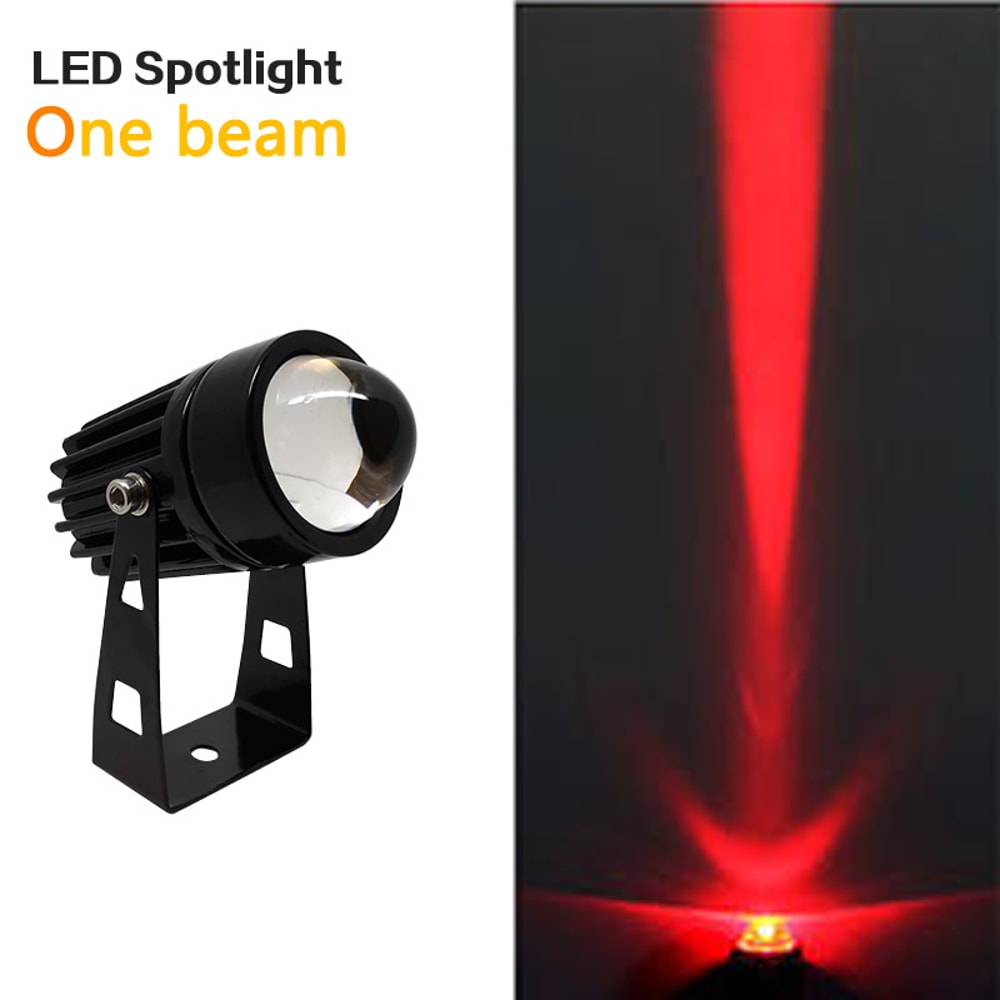 RGB Landscape Lighting, Waterproof One Beam Light, Red Green Blue Wall Light