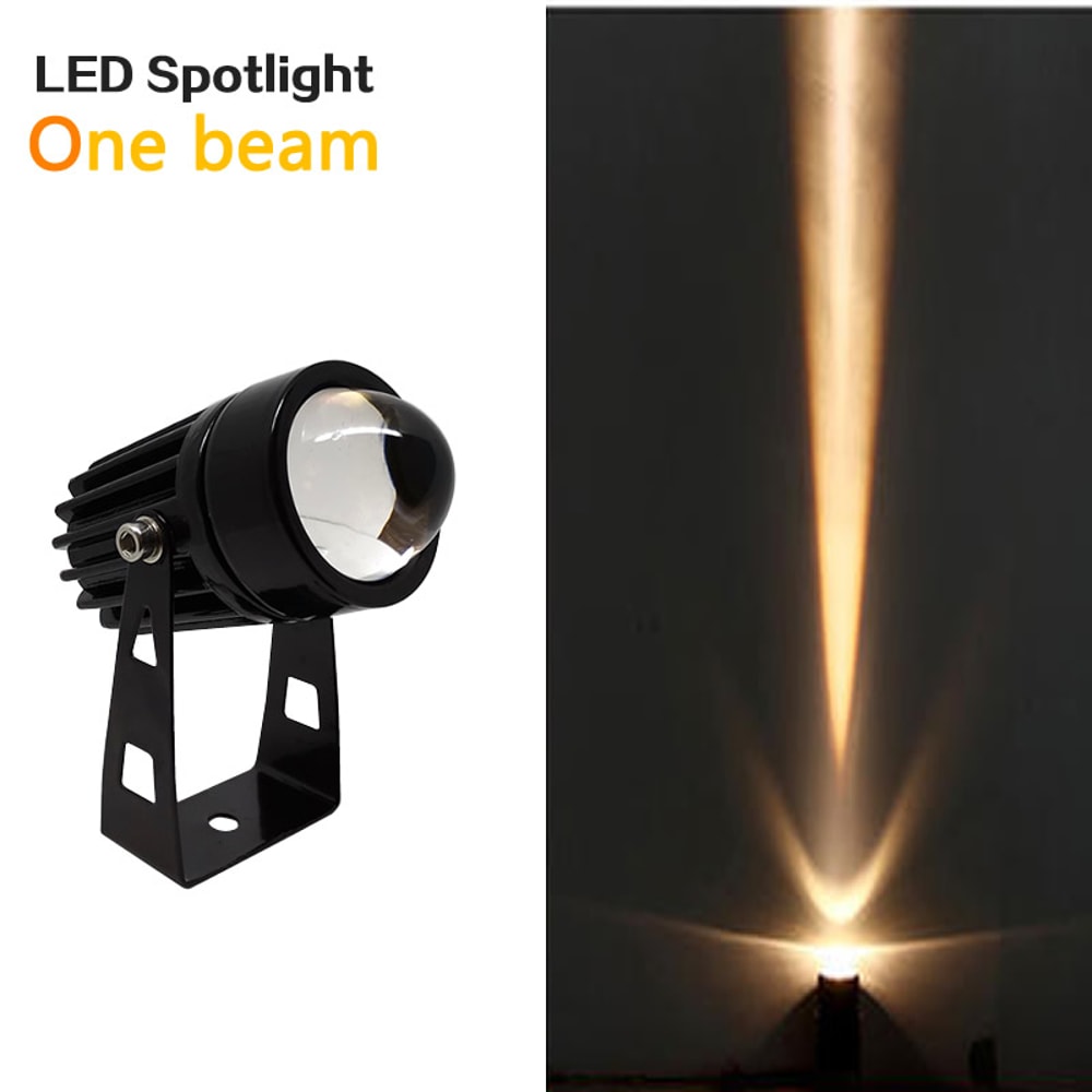 RGB Landscape Lighting, Waterproof One Beam Light, Red Green Blue Wall Light