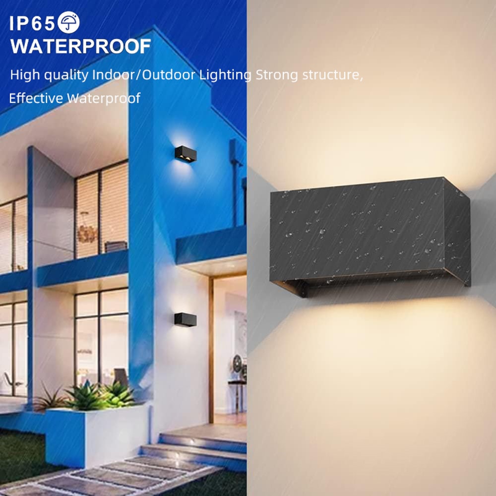 Waterproof Outdoor Wall Light for Porch, Garden Lights, Indoor Wall Lamp for Bedroom, Living Room, Corridor, Stairs