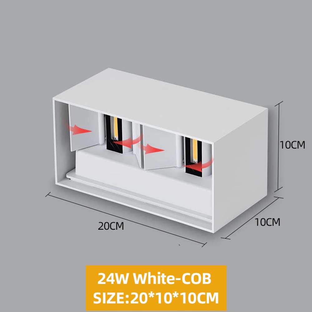 Waterproof Outdoor Wall Light for Porch, Garden Lights, Indoor Wall Lamp for Bedroom, Living Room, Corridor, Stairs