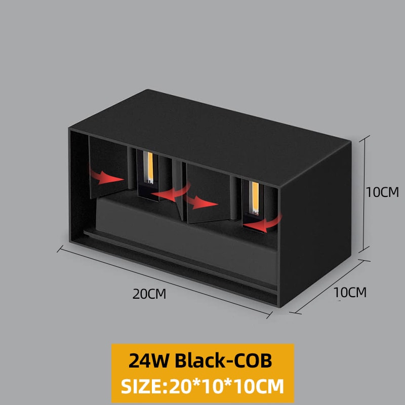 Waterproof Outdoor Wall Light for Porch, Garden Lights, Indoor Wall Lamp for Bedroom, Living Room, Corridor, Stairs