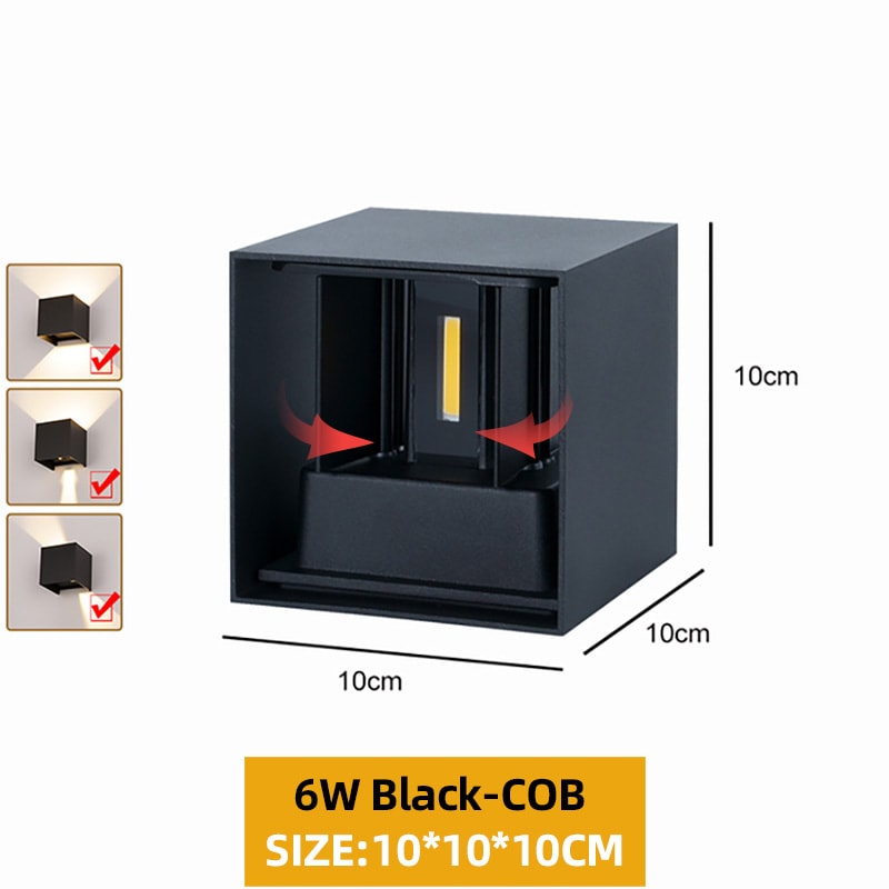 Waterproof Outdoor Wall Light for Porch, Garden Lights, Indoor Wall Lamp for Bedroom, Living Room, Corridor, Stairs