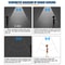 Waterproof LED Wall Lamp, Porch Light for Indoor & Outdoor, Living Room Corridor Lighting Decor