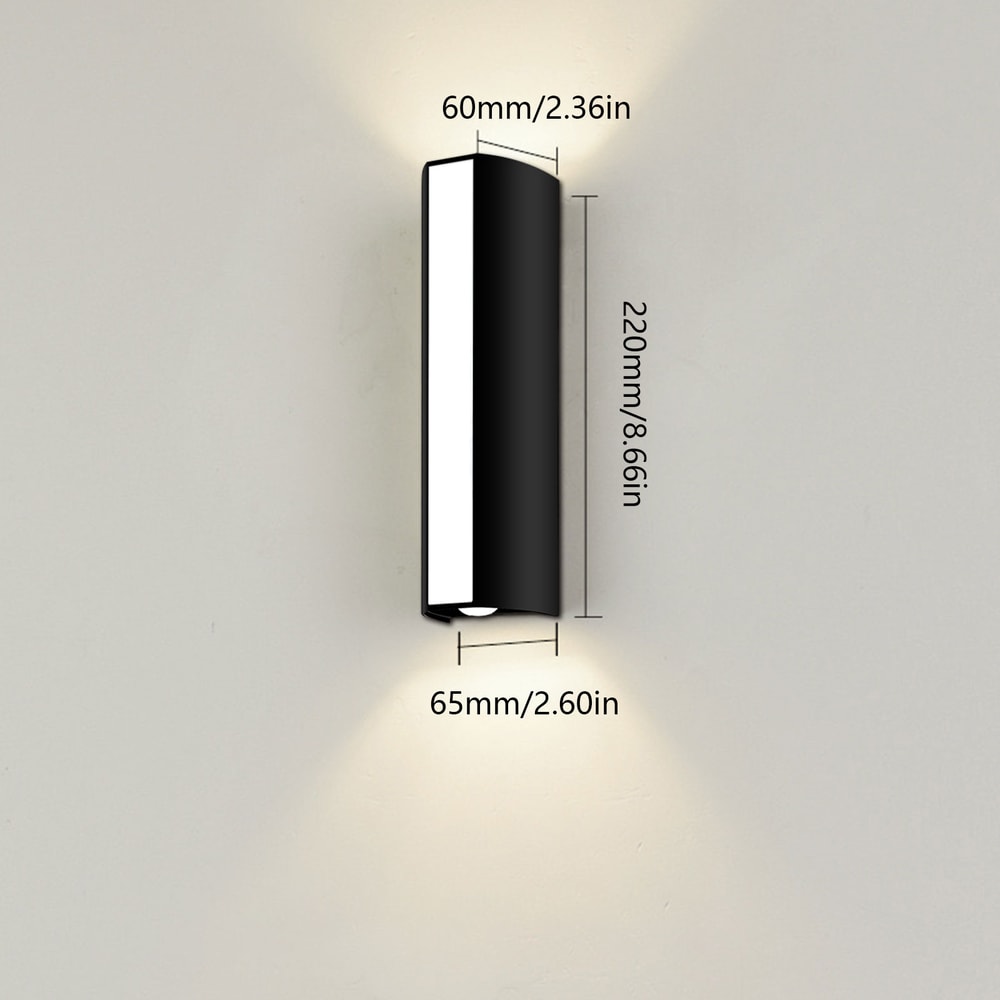 Waterproof LED Wall Lamp, Porch Light for Indoor & Outdoor, Living Room Corridor Lighting Decor