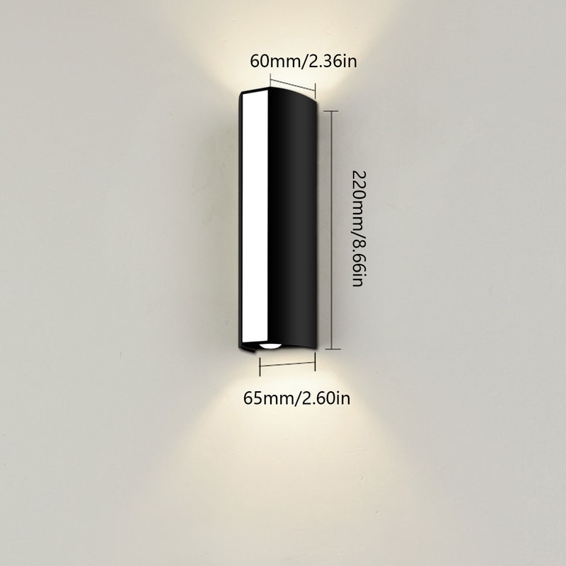 Waterproof LED Wall Lamp, Porch Light for Indoor & Outdoor, Living Room Corridor Lighting Decor