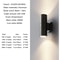 Outdoor Wall Light, Black Gray Up Down Waterproof Porch Garden Light
