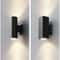 Outdoor Wall Light, Black Gray Up Down Waterproof Porch Garden Light