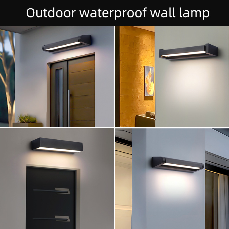 Simple Aluminum Wall Lights Fixture, LED Waterproof Garden Lamp