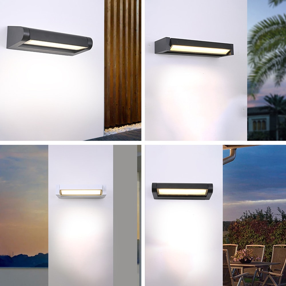 Simple Aluminum Wall Lights Fixture, LED Waterproof Garden Lamp