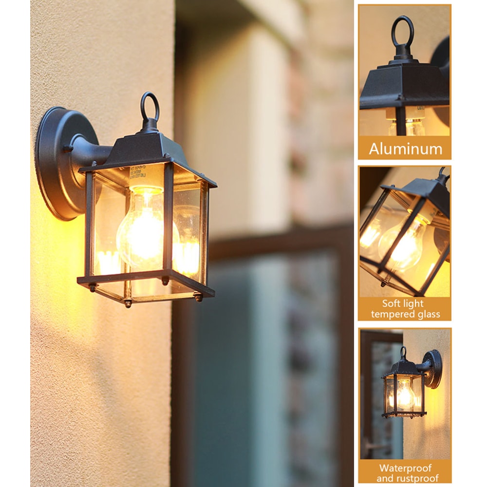 Vintage Wall Light For Porch Villa Balcony Waterproof Garden Corridor Lighting 4