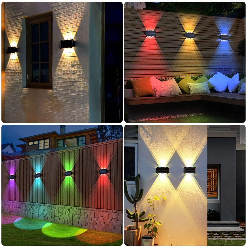 Waterproof Up And Down Luminous Lighting For Garden Balcony Yard Outdoor Wall Lights 5
