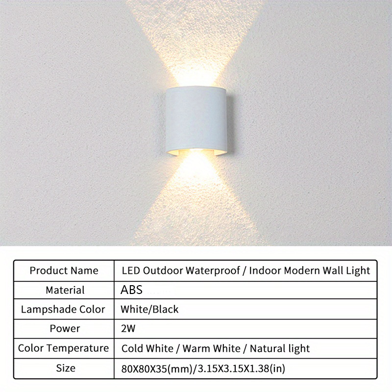 Economy LED Wall Lamp Plastic Sconce Lights Nordic Spot For Bedroom Corridor 1