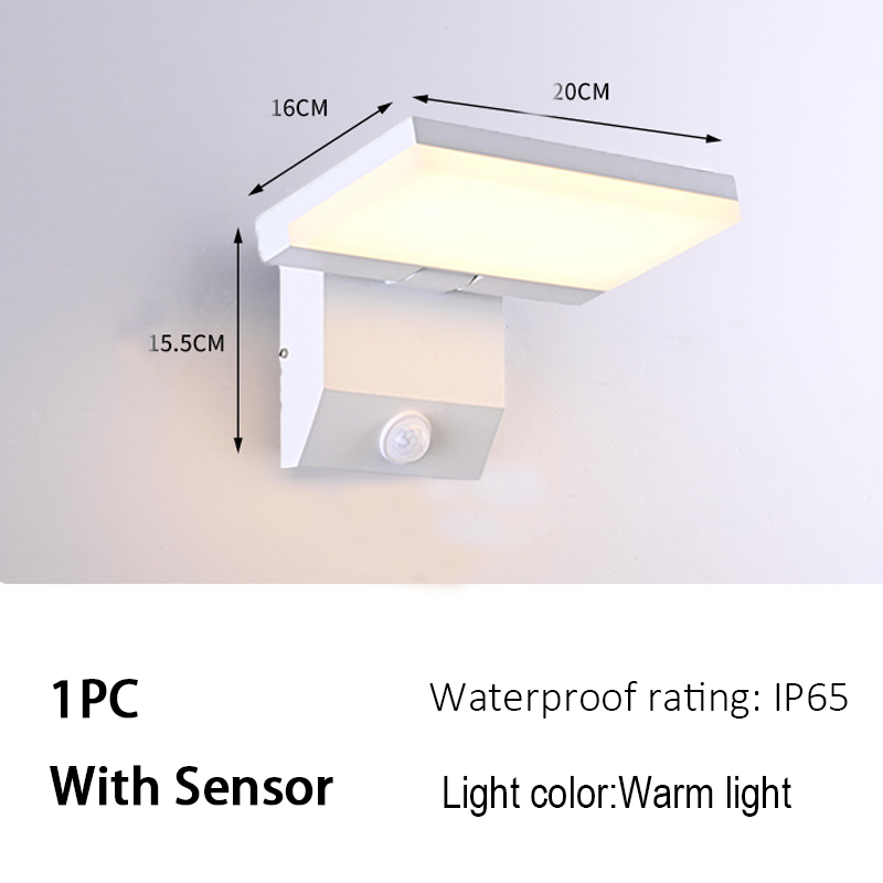 LED Waterproof Sensor Wall Lights for Balcony, Corridor, Indoor, Garden