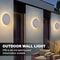 Solar Eclipse Circular Wall Lamp for Bedroom, Corridor & Garden Sconce Night Light