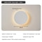 Solar Eclipse Circular Wall Lamp for Bedroom, Corridor & Garden Sconce Night Light