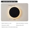 Solar Eclipse Circular Wall Lamp for Bedroom, Corridor & Garden Sconce Night Light