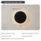 Solar Eclipse Circular Wall Lamp for Bedroom, Corridor & Garden Sconce Night Light