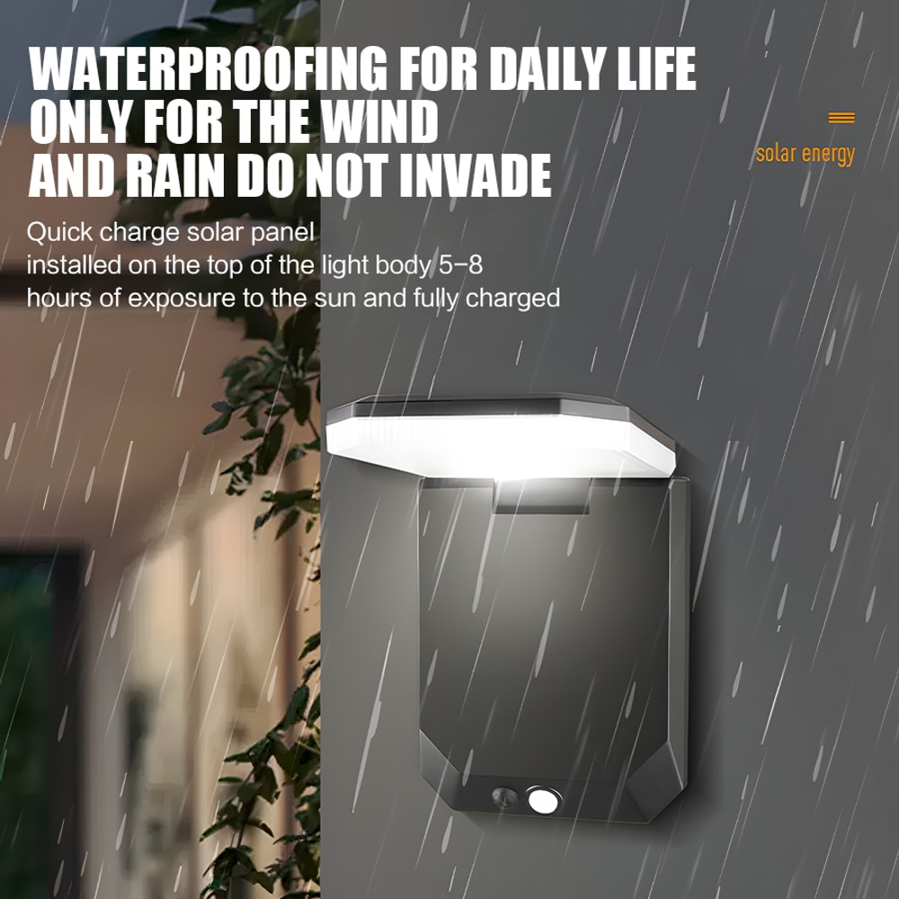 LED Safety Wall Light With Motion Sensor Waterproof For Outdoor Patio Deck Porch Barn Garage 3