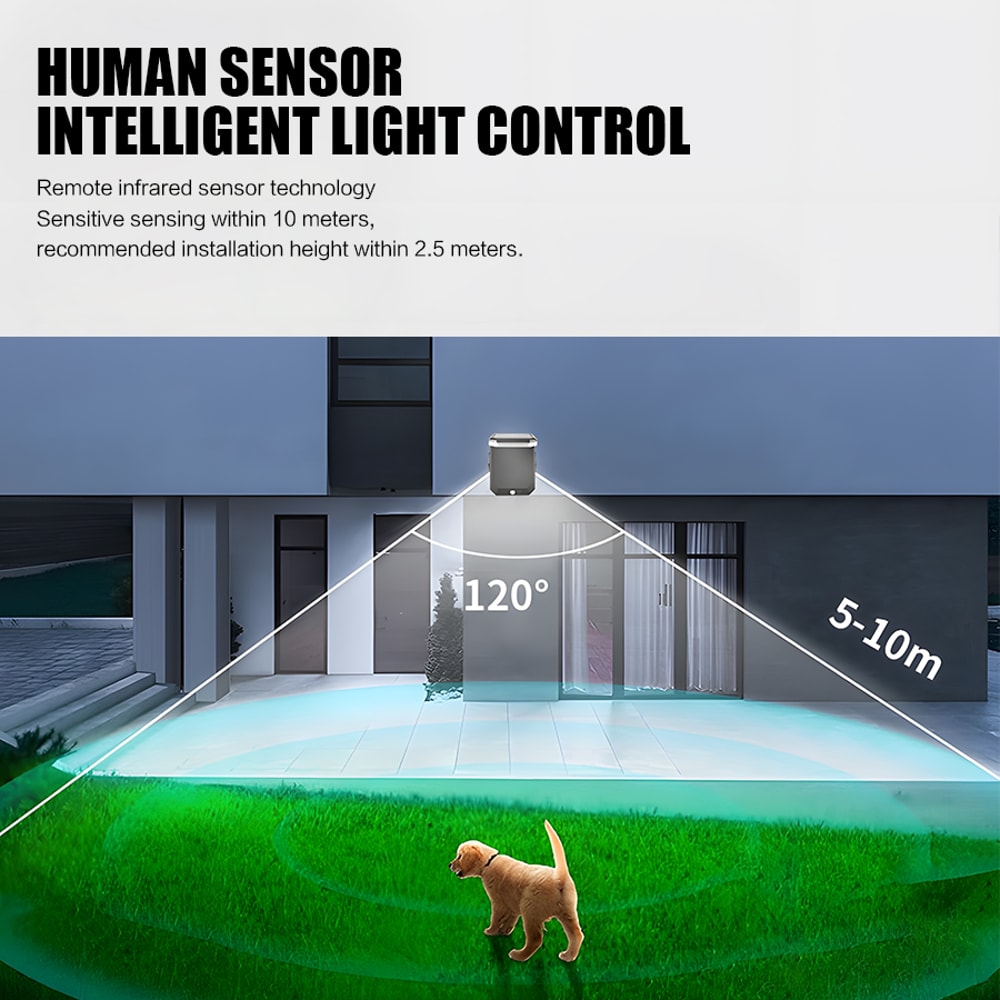 LED Safety Wall Light With Motion Sensor Waterproof For Outdoor Patio Deck Porch Barn Garage 4