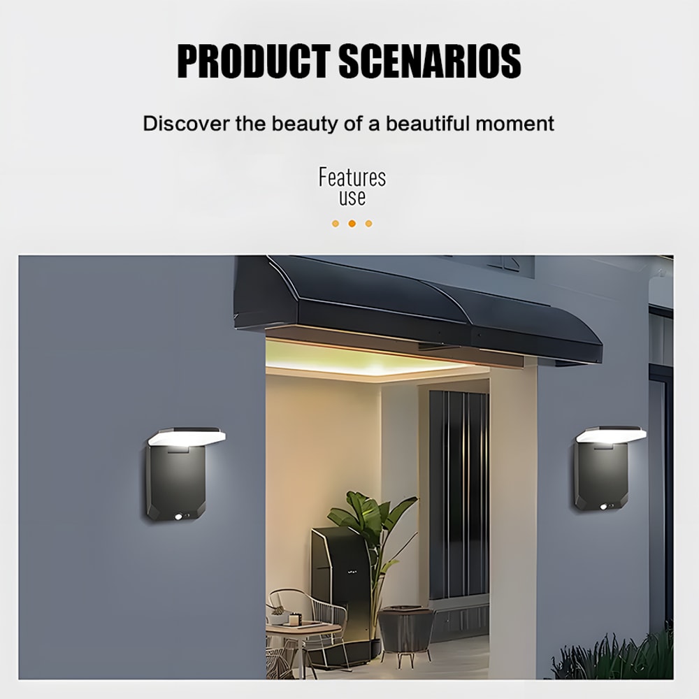LED Safety Wall Light With Motion Sensor Waterproof For Outdoor Patio Deck Porch Barn Garage 5