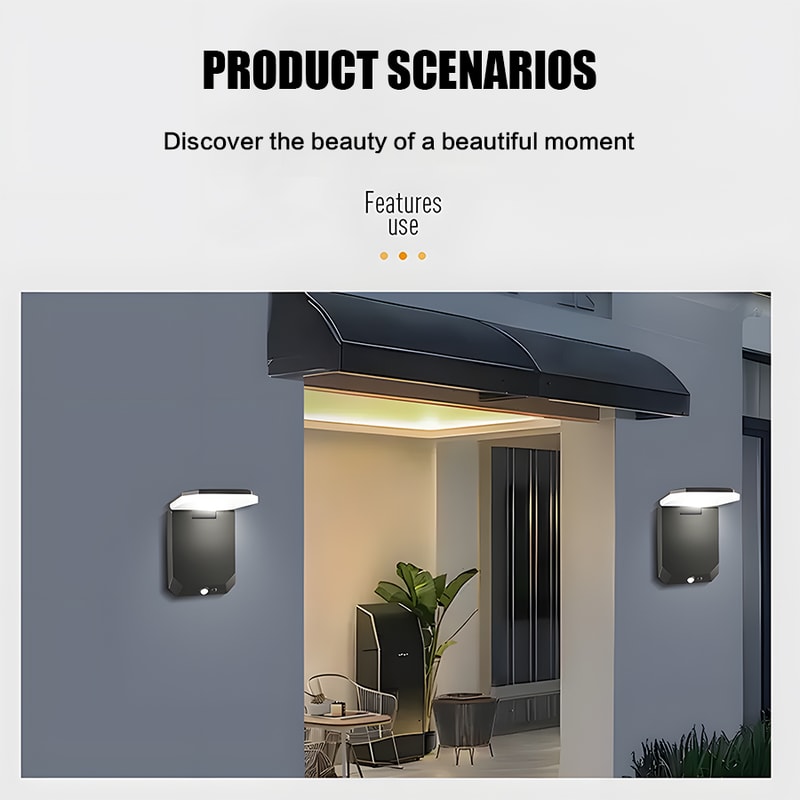 LED Safety Wall Light With Motion Sensor Waterproof For Outdoor Patio Deck Porch Barn Garage 5