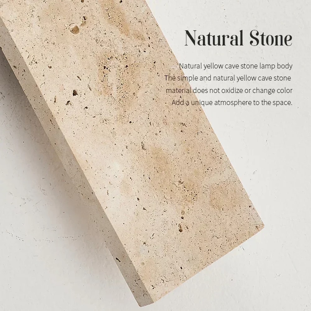 LED Wall Lamp Bedroom, Wall Lamps Strip Natural Stone Wall Lights for Outdoor Exterior Lighting Fixtures