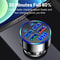 Dual PD Car Phone Charger Adapter Super Fast Charge Voltage Display For IPhone Samsung OPPO 4