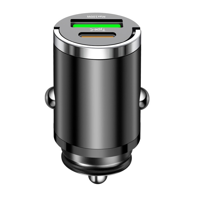 Fast Charging Type C Phone Adapter for iPhone, Samsung, Xiaomi, Huawei, Car Charger Socket