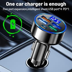 mini usb car charge adapter, fast charging for iphone, xiaomi, huawei mobile phones in car