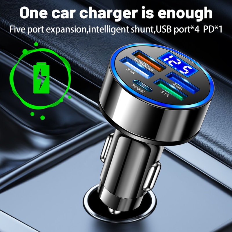 Mini USB Car Charge Adapter Fast Charging For IPhone Xiaomi Huawei Mobile Phones In Car 0