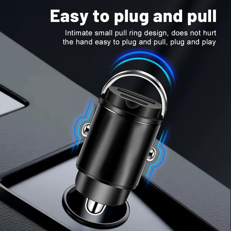Car Accessories Car Charger Type C PD Dual Ports Phone Adapter For IPhonePro Xiaomi Huawei Samsung 4