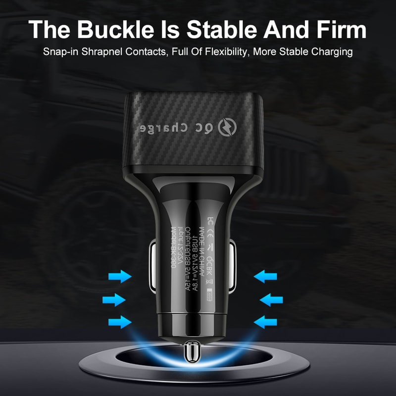 Car Phone Charger Adapter in Car for iPhone Samsung Huawei Xiaomi Car Charger Fast Charging