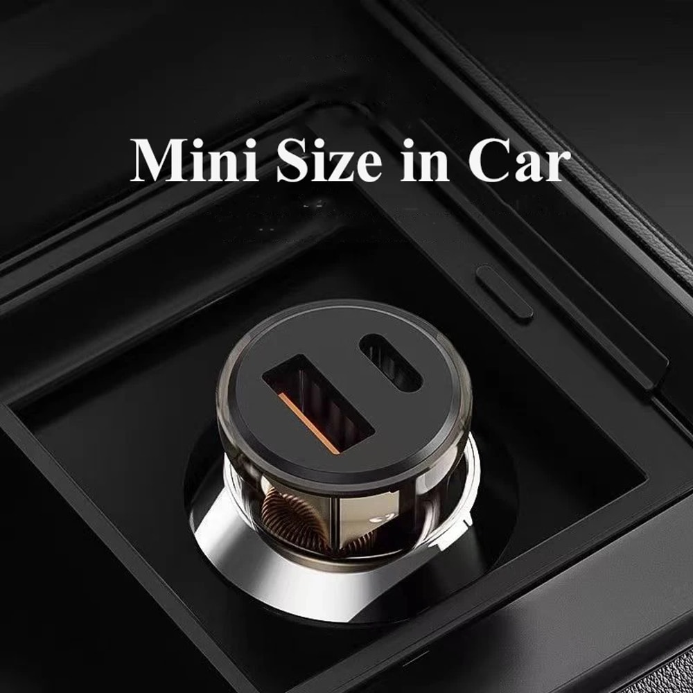 Car Phone Charger Super Fast Adapter For IPhone IPad Samsung Oppo Huawei Vivo Phones 3