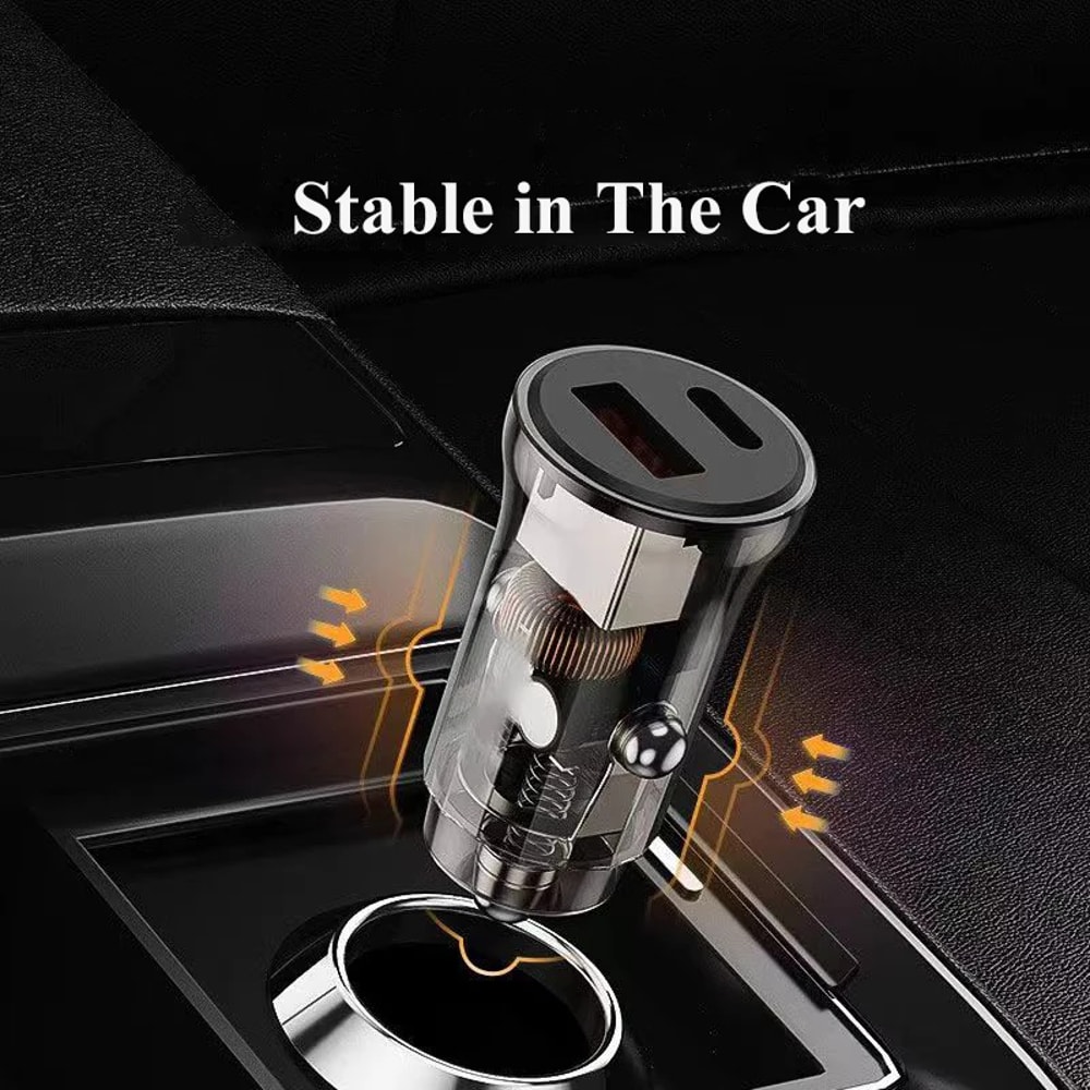 Car Phone Charger Super Fast Adapter For IPhone IPad Samsung Oppo Huawei Vivo Phones 4